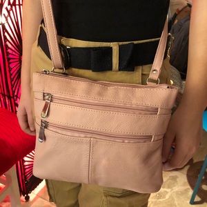 NWOT crossbody in pink nude